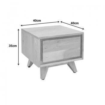 Emira bedside table pakoworld acacia wood in natural shade 40x40x35cm