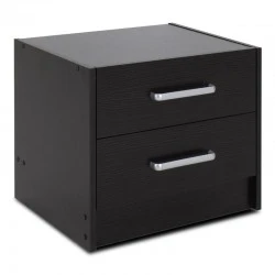 Nightstand Olympus pakoworld with 2 drawers in wenge colour 47,5x40,5x40,5 Nightstand Olympus pakoworld with 2 drawers in wenge colour 47,5x40,5x40,5