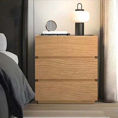 Sonlen pakoworld mdf bedside table in oak color 60x40x66cm