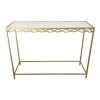 Console table Benda Inart metal in gold color 100x30x80cm