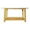 Console table Decoza pakoworld teak wood in natural color 140x40x80cm