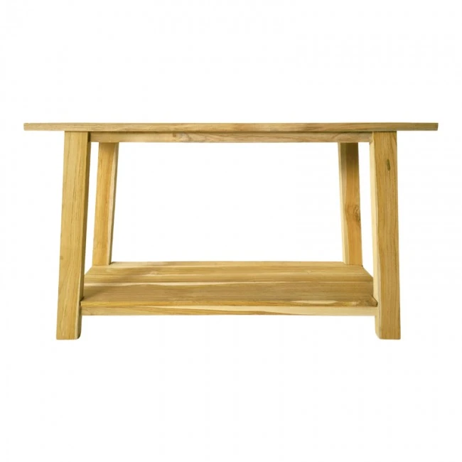 Console table Decoza pakoworld teak wood in natural color 140x40x80cm