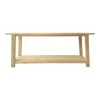 Console table Decoza pakoworld teak wood in natural color 200x40x80cm