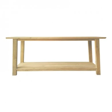 Console table Decoza pakoworld teak wood in natural color 200x40x80cm