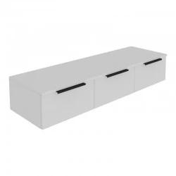 Console with 3 drawers Doha pakoworld  in white color 120x39x22cm