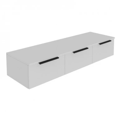 Console with 3 drawers Doha pakoworld  in white color 120x39x22cm