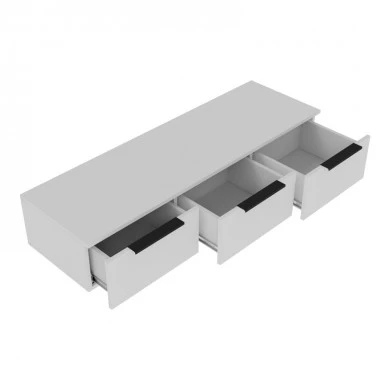 Console with 3 drawers Doha pakoworld  in white color 120x39x22cm