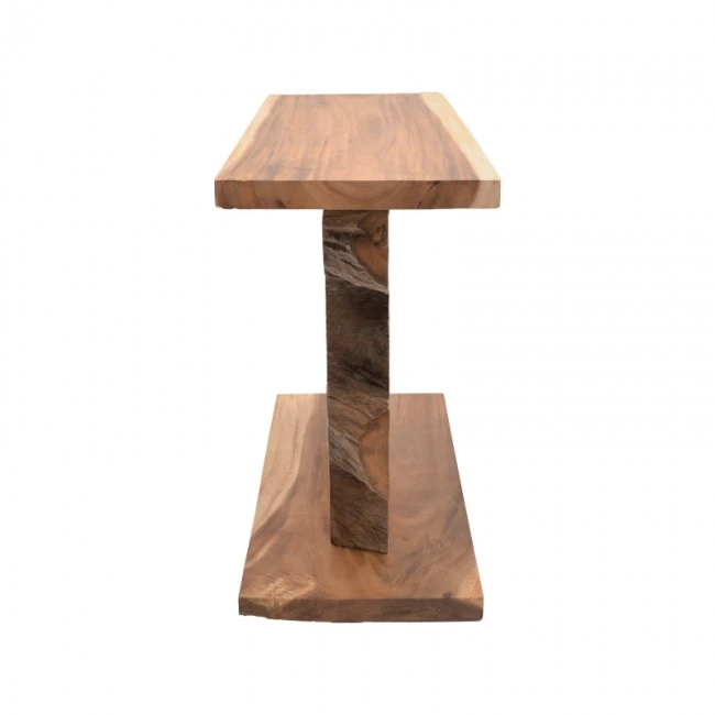 Console table Nasiol Inart teak wood in natural color 120x40x75cm