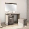 Dressing table with mirror Olympus pakoworld in castillo-toro colour