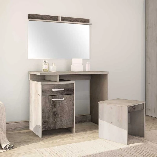 Dressing table with mirror Olympus pakoworld in castillo-toro colour
