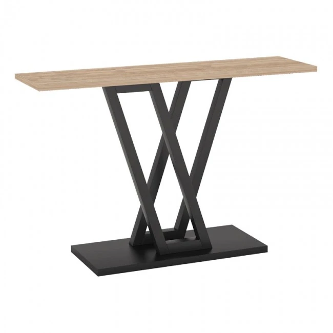 Console Wirmo pakoworld natural-metal black110x30x80cm