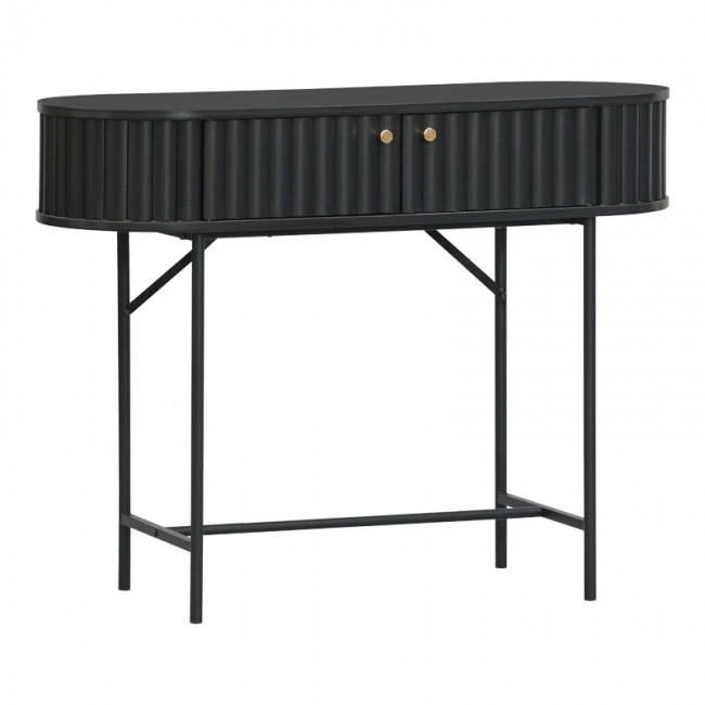 Console Zakro pakoworld MDF-metal in black shade 100x35x75cm