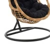 Lacie pakoworld garden swing hanging pe natural-metal pillow black