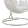 Nadim pakoworld garden swing hanging metal-pe-pillow white
