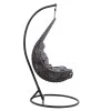 Soleil garden pakoworld swing hanging metal-pp-pillow gray 103x83x200cm