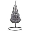 Soleil garden pakoworld swing hanging metal-pp-pillow gray 103x83x200cm