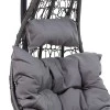 Soleil garden pakoworld swing hanging metal-pp-pillow gray 103x83x200cm