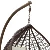 Zafer pakoworld garden swing hanging metal-pp brown-cushion beige 106x103x200cm