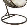 Zafer pakoworld garden swing hanging metal-pp brown-cushion beige 106x103x200cm
