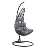 Soleil garden pakoworld swing hanging metal-pp-pillow gray 103x83x200cm