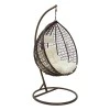 Zafer pakoworld garden swing hanging metal-pp brown-cushion beige 106x103x200cm