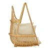 Hanging swing Jorg pakoworld natural rattan-cream cushion 80x59x105cm