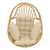 Hanging swing Jorg pakoworld natural rattan-cream cushion 80x59x105cm