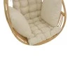 Hanging swing Jorg pakoworld natural rattan-cream cushion 80x59x105cm