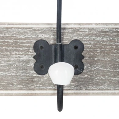 Coat hook Holden pakoworld mdf in antique natural color 19.5x9x60.5cm