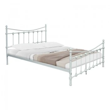 Bed Beowulf pakoworld white metal 140x190cm