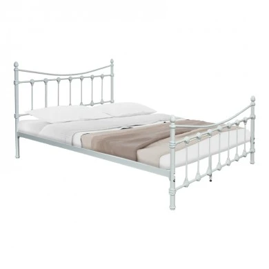 Bed Beowulf pakoworld white metal 140x190cm