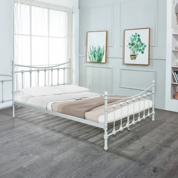 Bed Beowulf pakoworld white metal 150x200cm