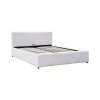 Dellia pakoworld bed with storage space pu white 120x200cm