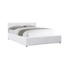 Dellia pakoworld bed with storage space pu white 120x200cm