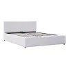 Dellia pakoworld bed with storage space pu white 150x200cm