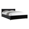 Dellia pakoworld bed with storage space pu black 150x200cm