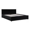 Dellia pakoworld bed with storage space pu black 150x200cm