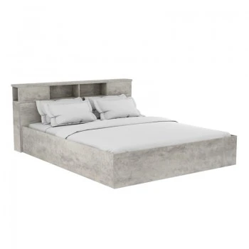 Double bed Olympus pakoworld in antique anthracite colour 160x200 cm