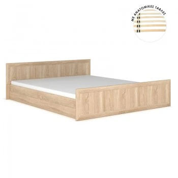 Double Bed Rebecca pakoworld color sonoma 160x200cm