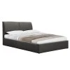 Double bed Violaine pakoworld fabric anthracite with storage 160x200cm