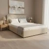 Dreamie pakoworld bed with storage space, fabric, beige 160x200cm
