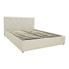 Dreamie pakoworld bed with storage space, fabric, beige 160x200cm