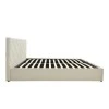 Dreamie pakoworld bed with storage space, fabric, beige 160x200cm