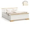Double bed Jaden pakoworld color golden oak-white antique 160x200cm