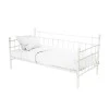 Bed-Sofa Havelock pakoworld white metal 90x190x98cm