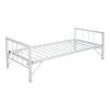 Bed-Sofa Remmie pakoworld metal in white 90x190cm