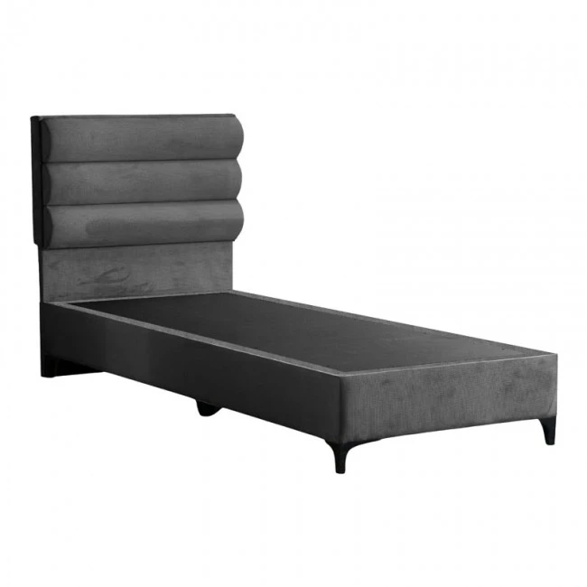 Limit pakoworld fabric bed in anthracite shade 120x200cm