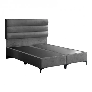 Limit pakoworld fabric bed in anthracite shade 160x200cm