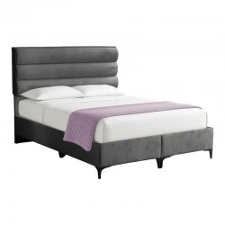 Limit pakoworld fabric bed in anthracite shade 160x200cm