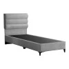 Limit pakoworld fabric bed in a light grey shade 120x200cm